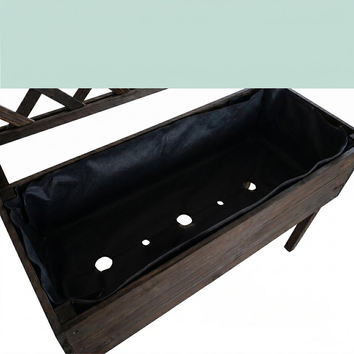 TRUHLÍK - tmavě hnědá, dřevo (109/135/62cm) - Relaxdays