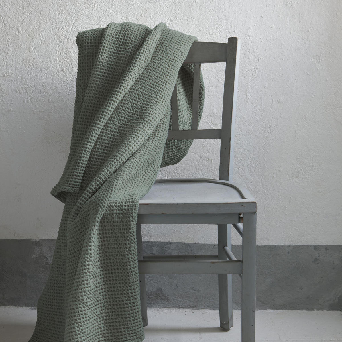 BETTÜBERWURF Maia graugrün 260 x 260 cm - Grün, Textil (260/260cm) - Vivaraise