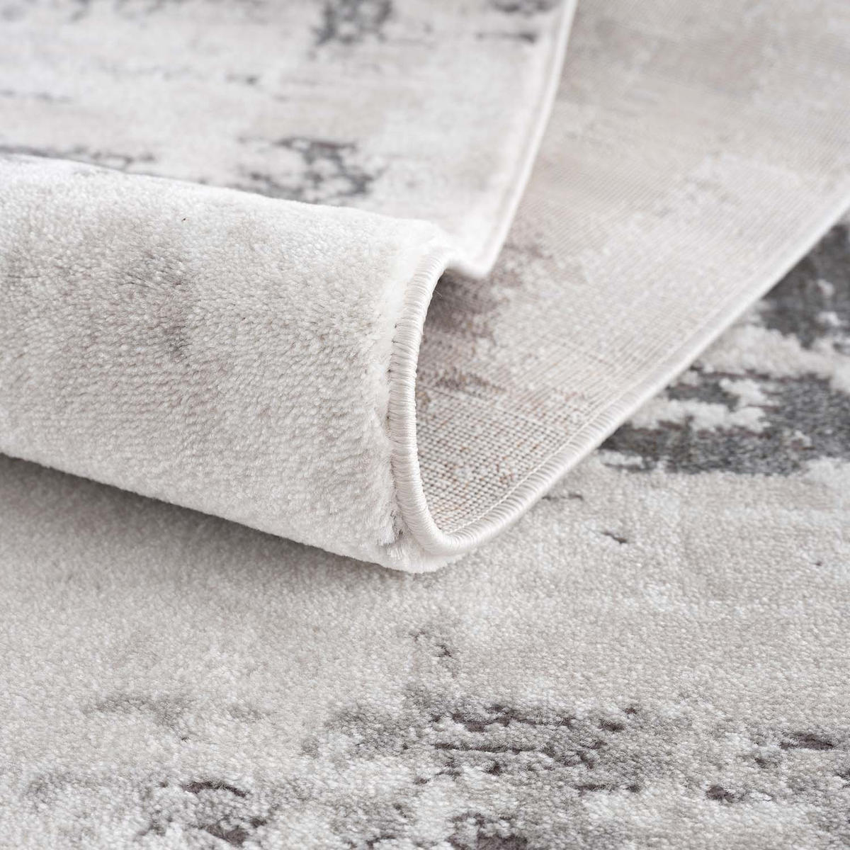KURZFLOR-TEPPICH Chic 175 Grau 80x300 cm - Grau, Textil (80/300cm) - carpet city