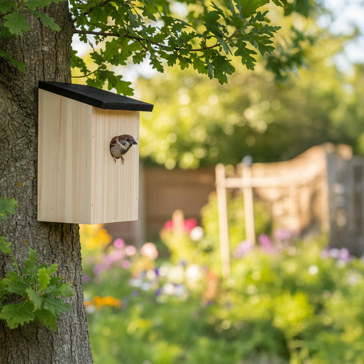 4XNISTKASTEN - Hellbraun, Holz (12/22/14cm) - Relaxdays