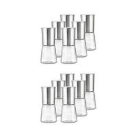GEWÜRZMÜHLENSET Basic transparent-silber 12er Set - Transparent/Silberfarben, Glas/Metall (7/15/14cm) - Ritzenhoff Breker