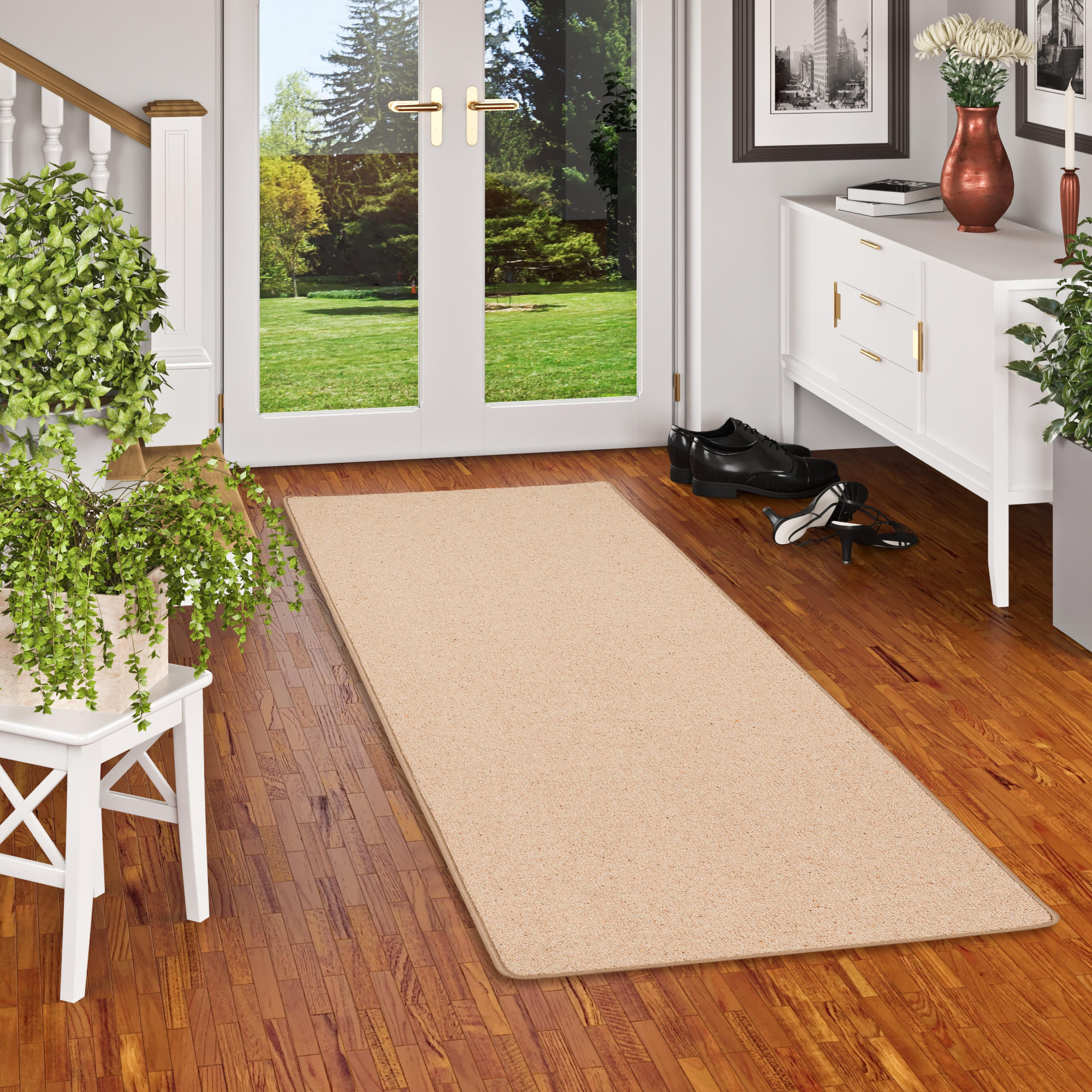 NATUR TEPPICH LÄUFER WOLLE BERBER - Cognac, Textil (100/300cm) - Snapstyle