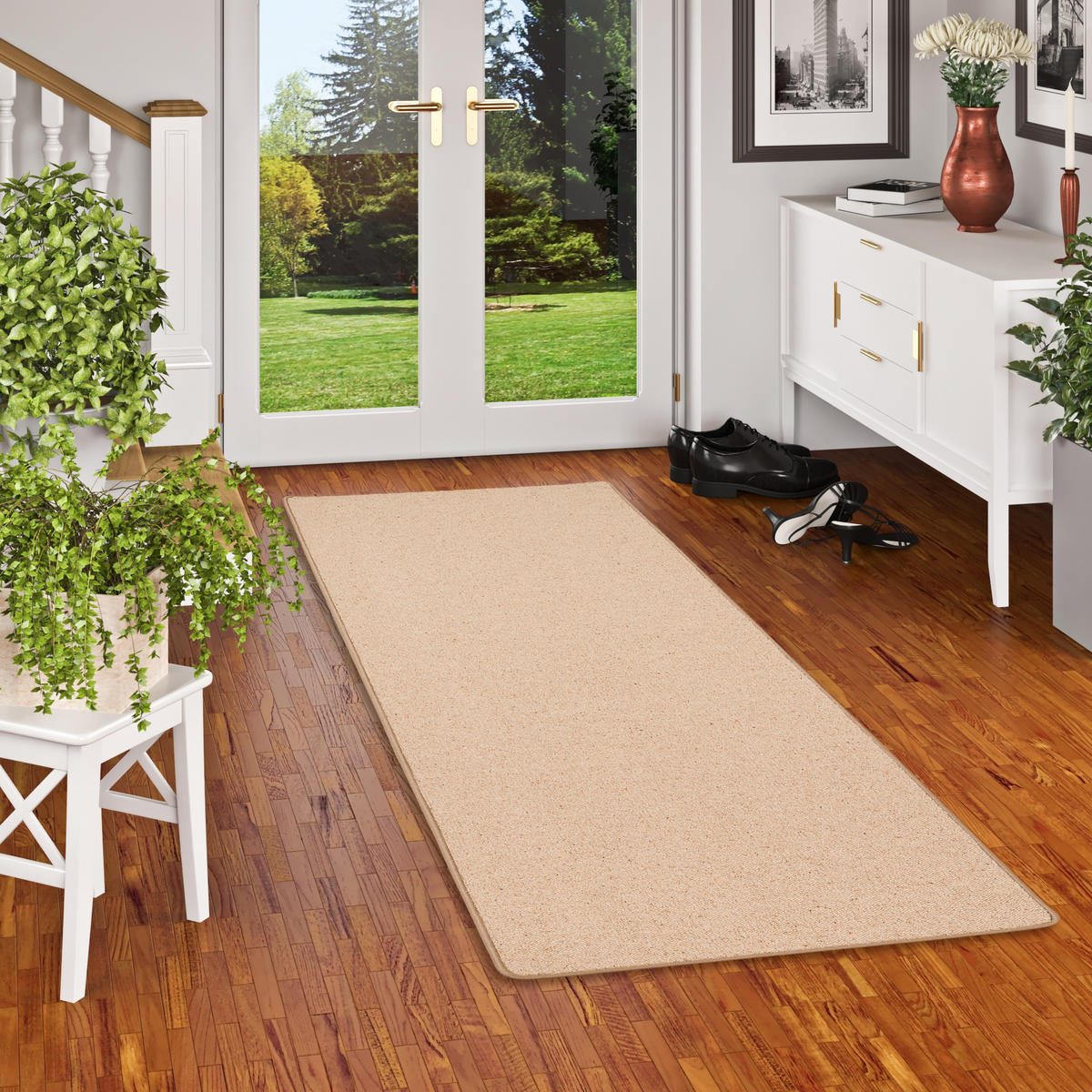 NATUR TEPPICH LÄUFER WOLLE BERBER - Cognac, Textil (100/300cm) - Snapstyle