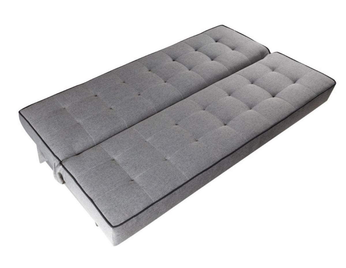 SOFA Grau Bonito Gepolstert - Grau, Naturmaterialen/Textil (199/91/91cm) - Sepro Meble