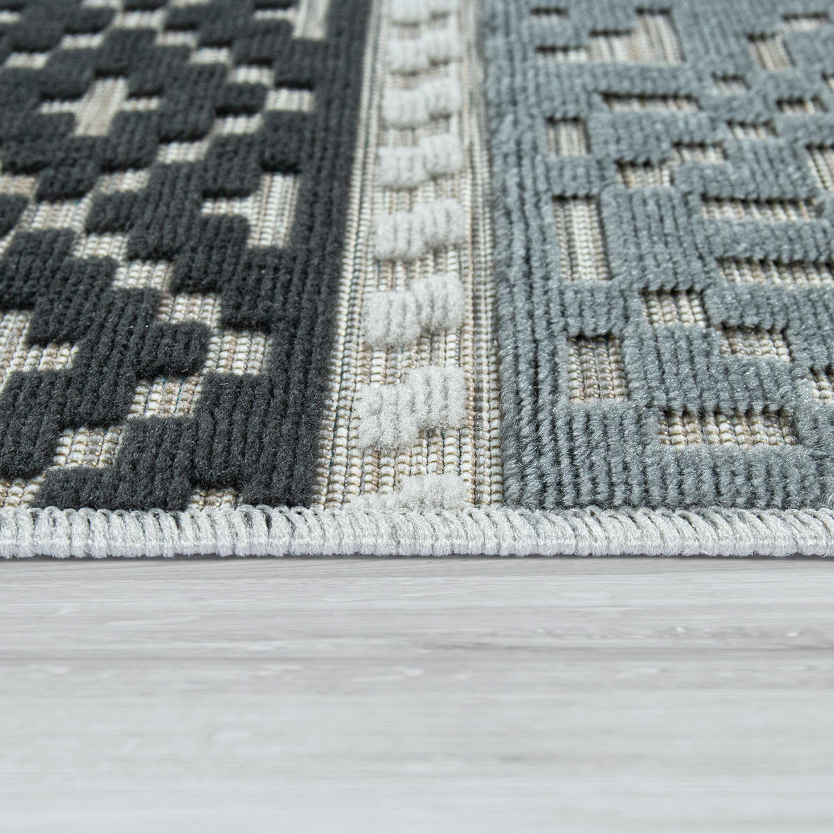 OUTDOORTEPPICH 200/290 cm Charleroi 491 - Schwarz, Textil (200/290cm) - Paco Home