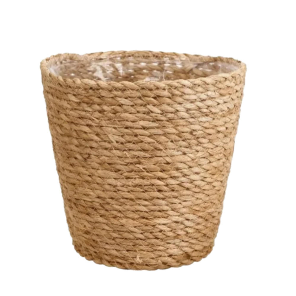BLUMENTOPF, Geflochtenes Rattan, 17 × 20 cm, 2 Stück - Braun, Naturmaterialien (20/17cm) - Weltevree