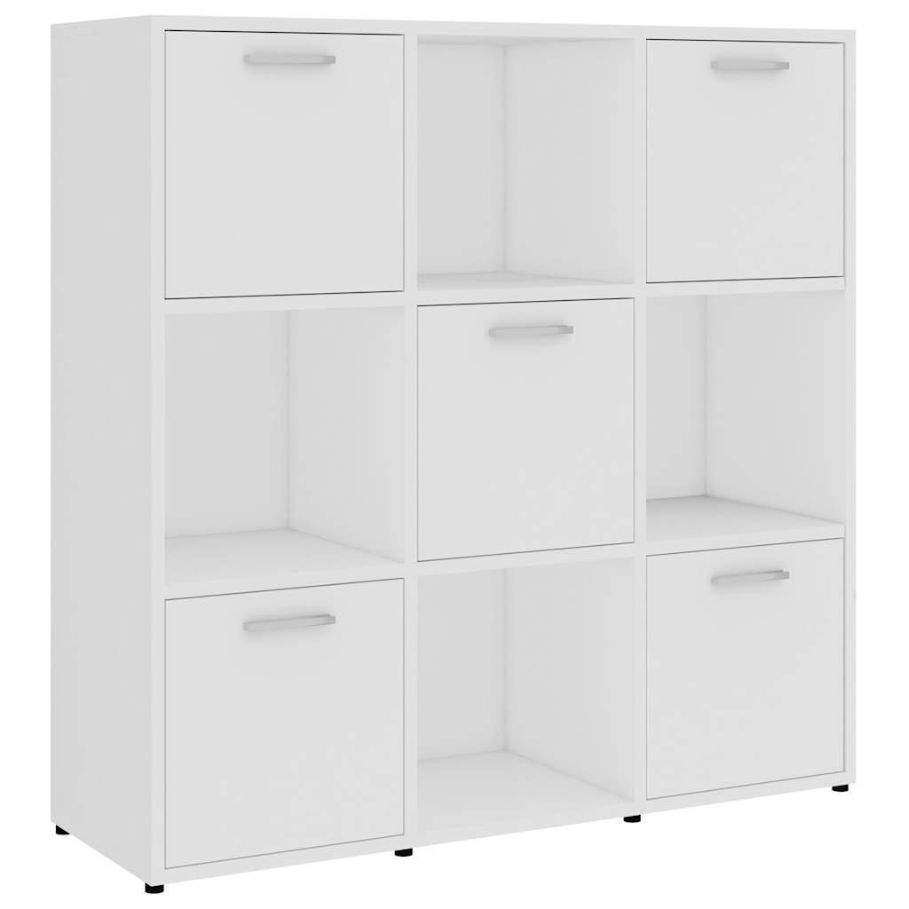 BÜCHERREGAL Weiss 90/30/90 Cm Holzwerkstoff - Weiß, Holzwerkstoff (30/90/90cm) - vidaXL