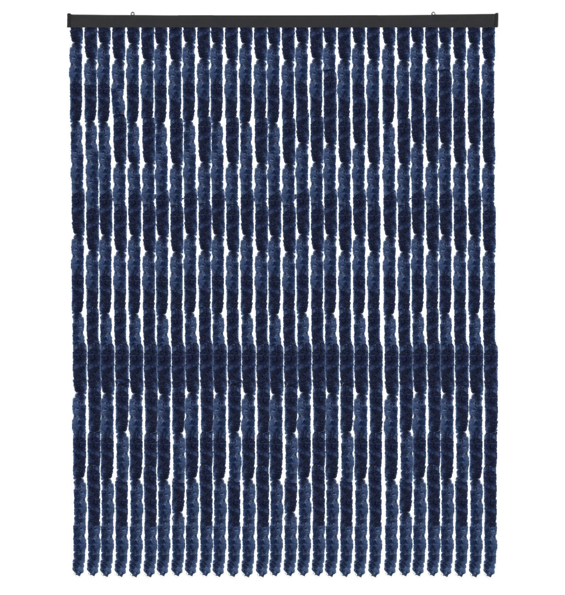 FLAUSCHVORHANG Insektenschutz Unistreifen Blau 140x220 cm - Blau, Kunststoff (140/2/220cm) - Arsvita