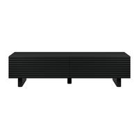 TV-BOARD - 180 cm x 36.8 cm - Holz, Platte - Schwarz - LUDIMA - Schwarz, Holz (180/46.1/36.8cm) - Vente-Unique