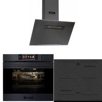 BACKOFEN-SET Multifunktions-Dampfbackofen EH 6341+ Induktionskochfeld KCT 6700 FI + Dunstabzugshaube AT 6402 ECO 60 cm - Grau, Metall (59.4/59.4/57.5cm) - Kaiser Küchengeräte