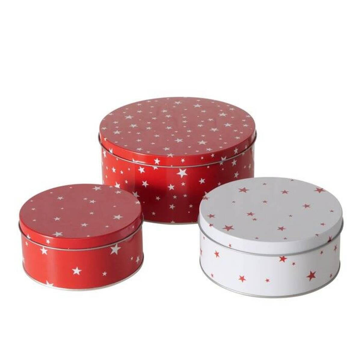DOSEN Sterny Ø 13,5-20 cm, 3er-Set - Multicolor, Metall (20/9/20cm)