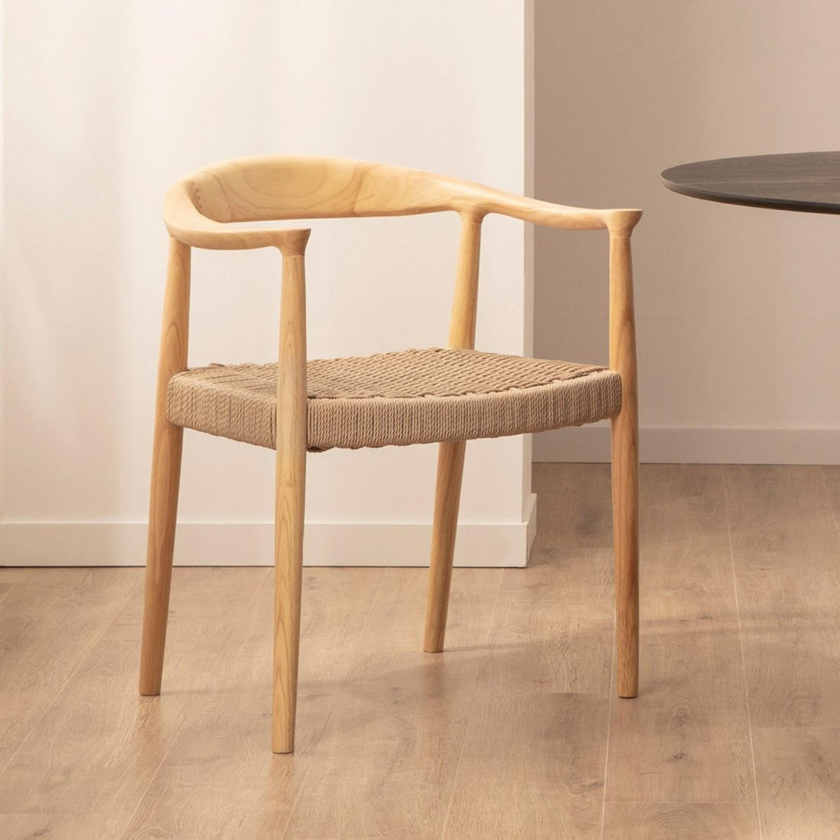 ESSZIMMERSTUHL Thesa Natürlich 65 cm x 74 cm 2er-Set - Naturfarben, Holz (65/74/54cm) - Klast Home