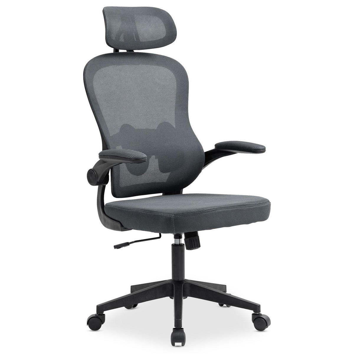 BÜRODREHSTUHL JOBURG - Grau, Textil (63/125/64cm) - IDIMEX
