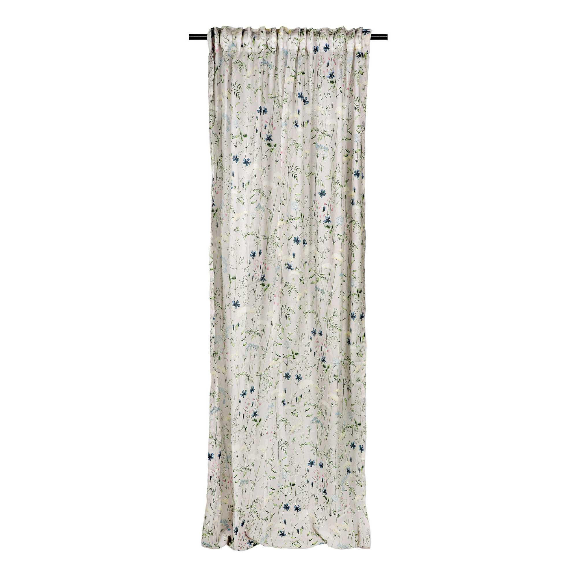 HALBTRANSPARENTER SCHLAUFENVORHANG HERBARIUM - Multicolor, Textil (130/1/250cm) - Schöner Wohnen