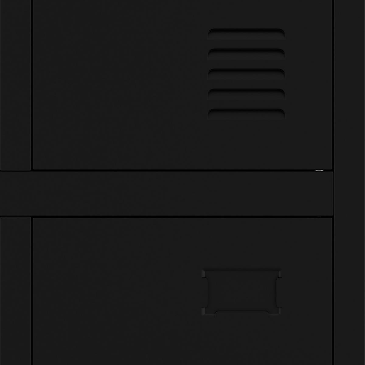 ARBEITSSCHUTZSCHRANK BARTEK 2 Plus - Schwarz, Metall (56/172/45cm)