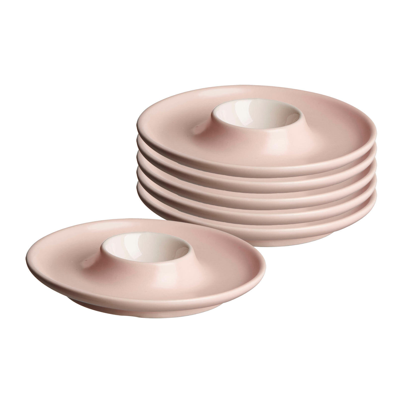 EIERTELLER Jasper rosa ø 12 cm 6er Set - Rosa, Keramik (12/2.5/12cm) - Ritzenhoff Breker