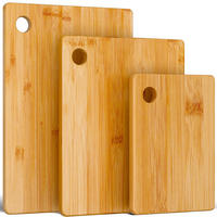 SCHNEIDEBRETT aus 100% Bambus 3er Set (XS, S, M) - Eichefarben, Holz (15/22cm) - Blumtal