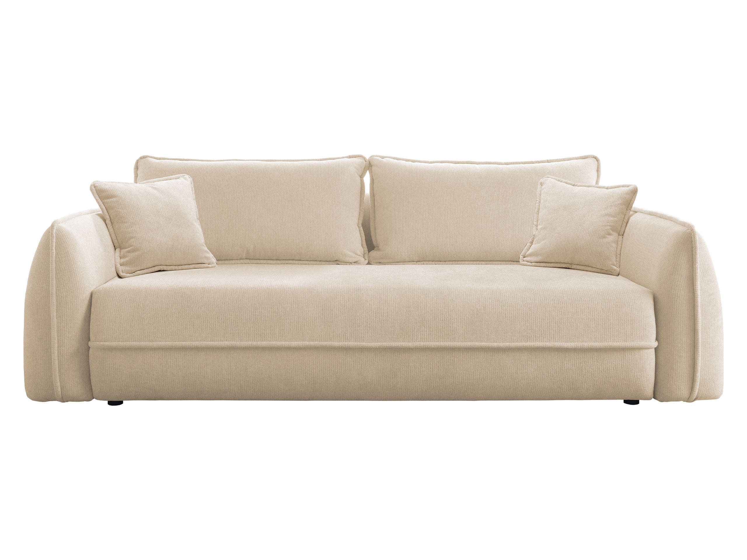 SCHLAFSOFA Moho - Beige/Schwarz, Holz/Kunststoff (250/94/109cm) - MIRJAN24