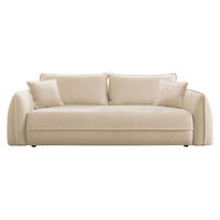 SCHLAFSOFA Moho - Beige/Schwarz, Holz/Kunststoff (250/94/109cm) - MIRJAN24