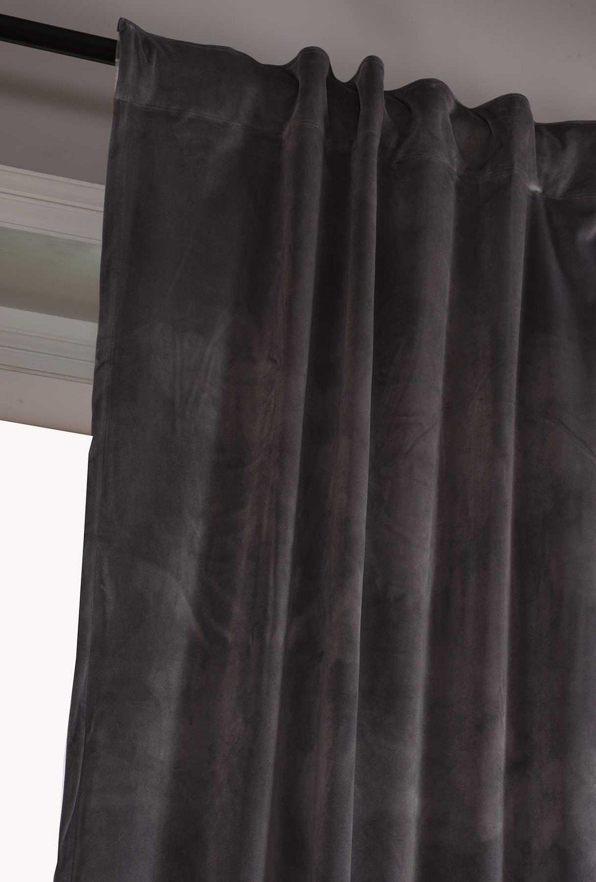 VORHANG 2ER SET MILANO HxB 280x135 cm Grau - Grau, Textil (135/280cm) - Gardinenbox