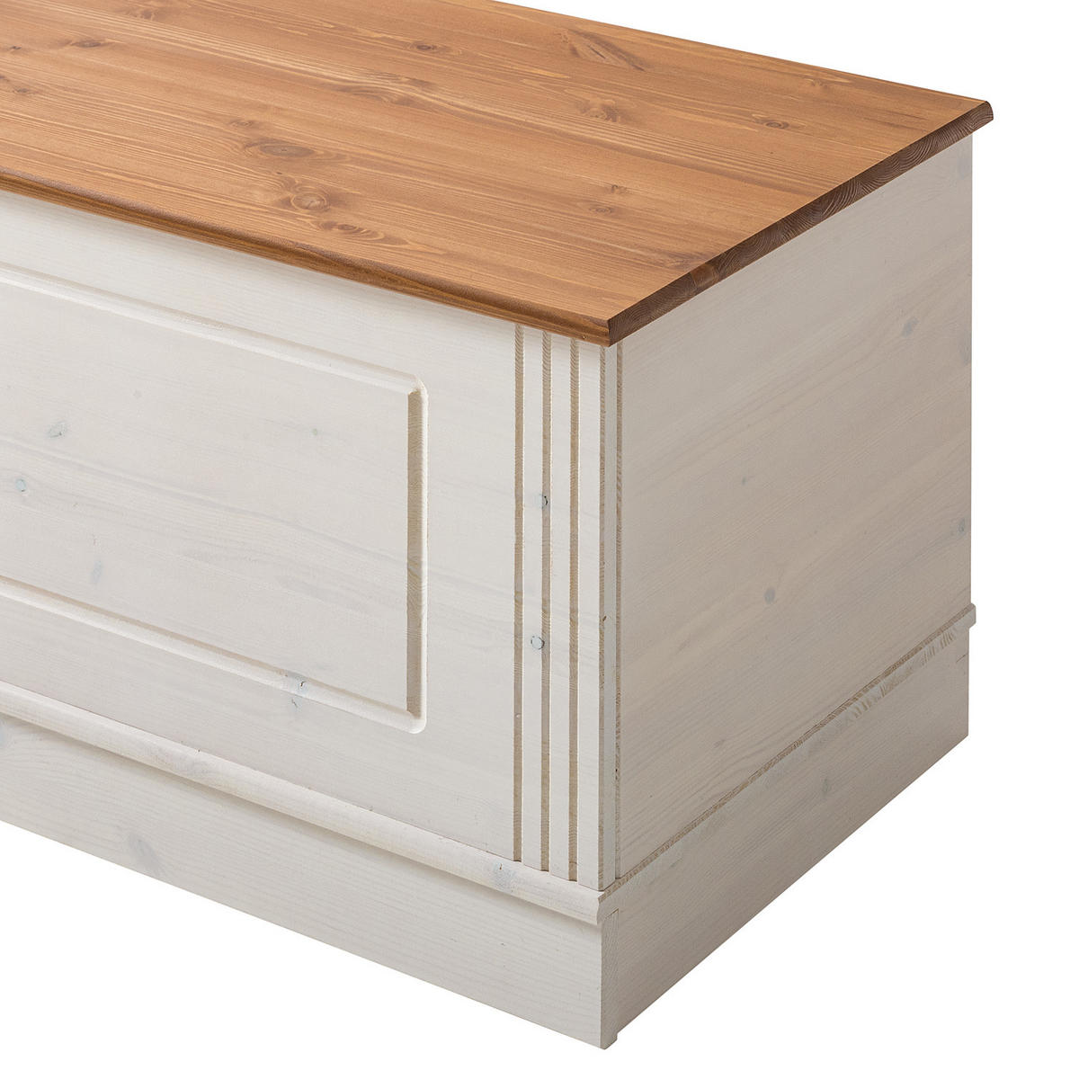 GARDEROBENBANK - Kiefer massiv - Kieferfarben, Holz (80/45/42cm) - home24