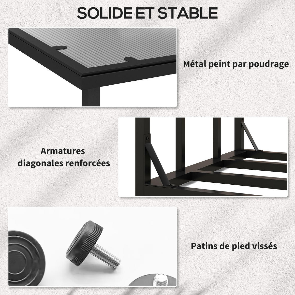KAMINHOLZREGAL DE-18359 Schwarz - Schwarz, Metall (62/184/185cm) - ComfortXL