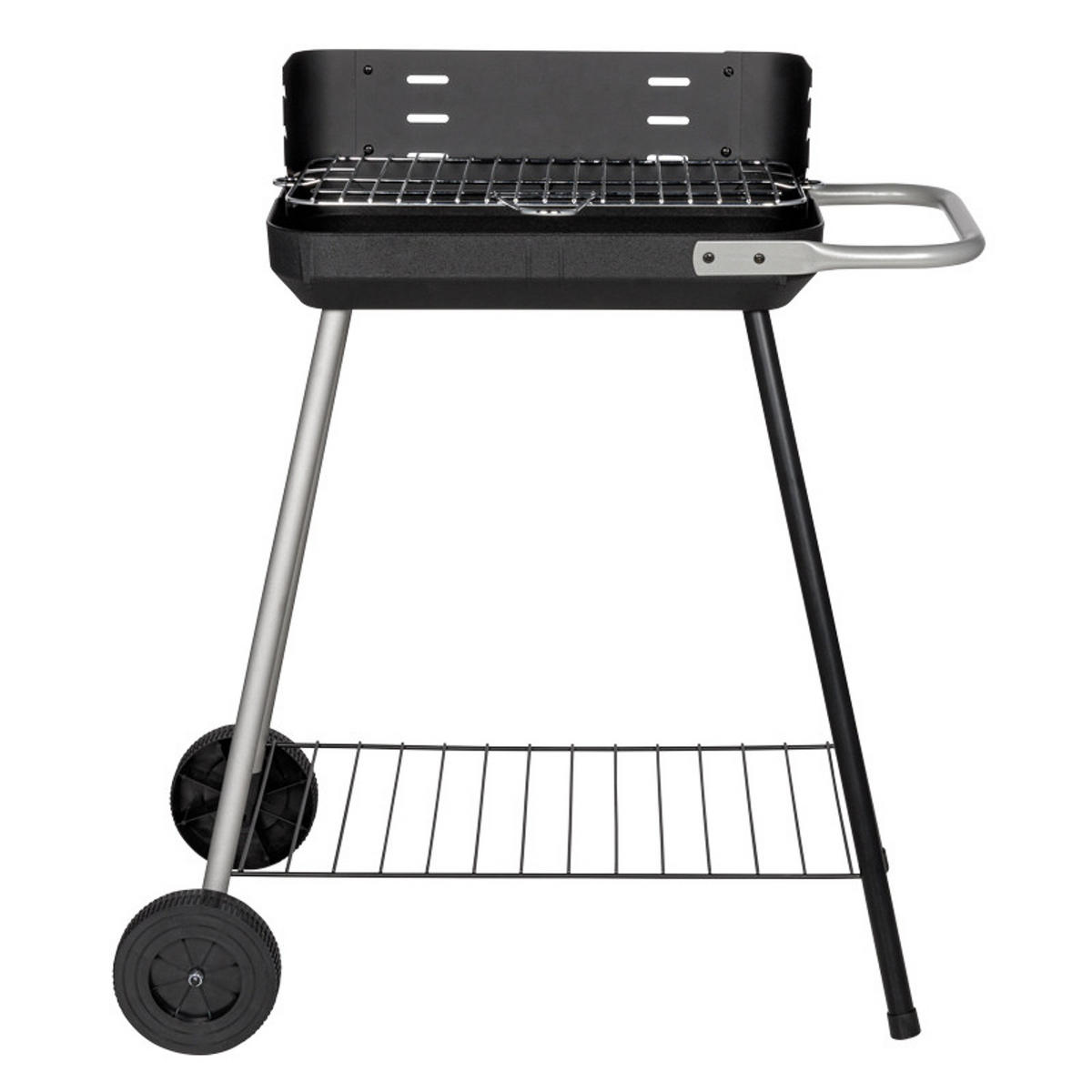 HOLZKOHLEGRILL TRAMONTANE - Schwarz, Metall (37/67.5/62cm) - Somagic