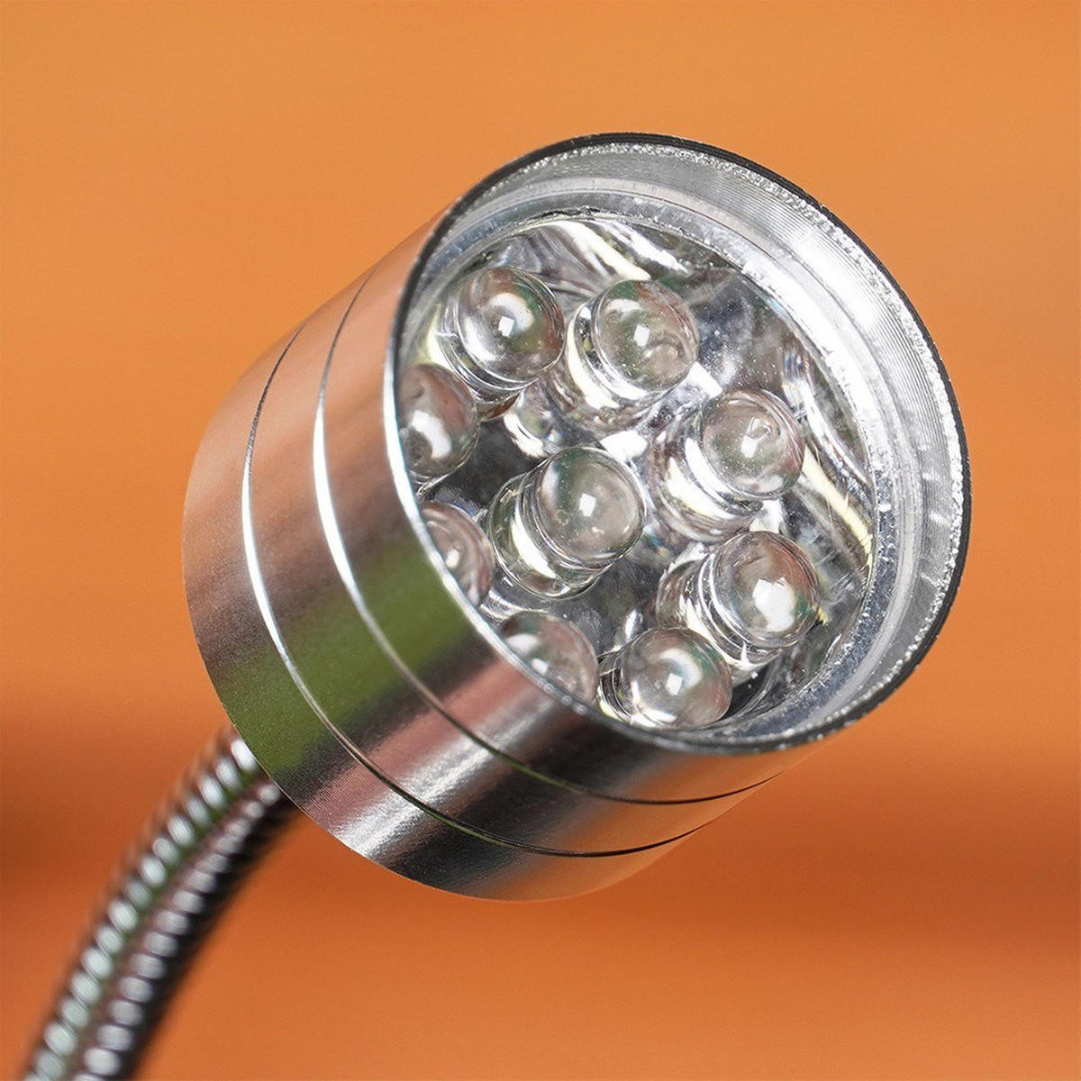 GRILLLEUCHTE magnetisch LED 24 cm Silberfarben - Silberfarben, Metall (3.5/24/3.5cm) - BBQ Collection