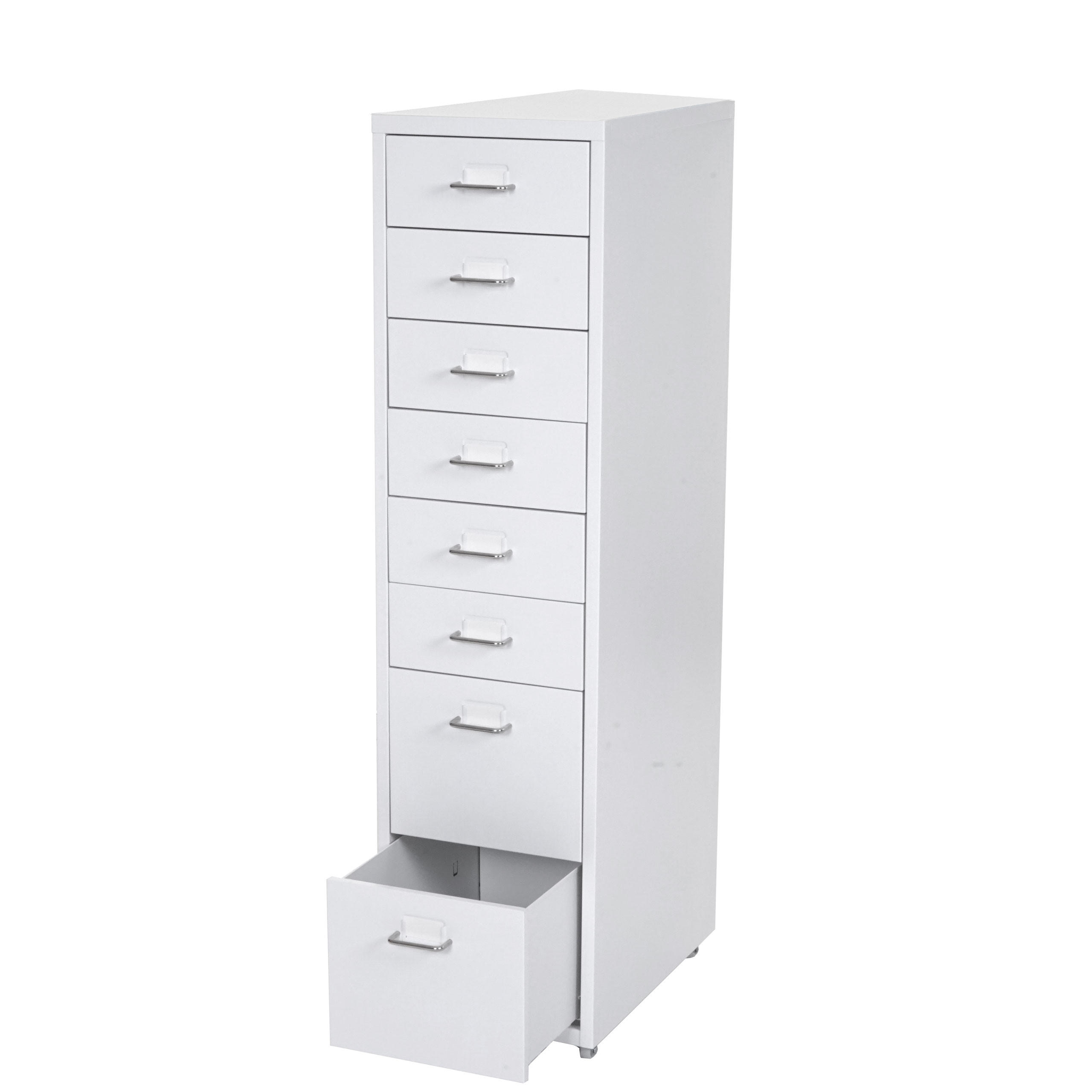 Proregal Rollcontainer Weiß 28x110x41 cm