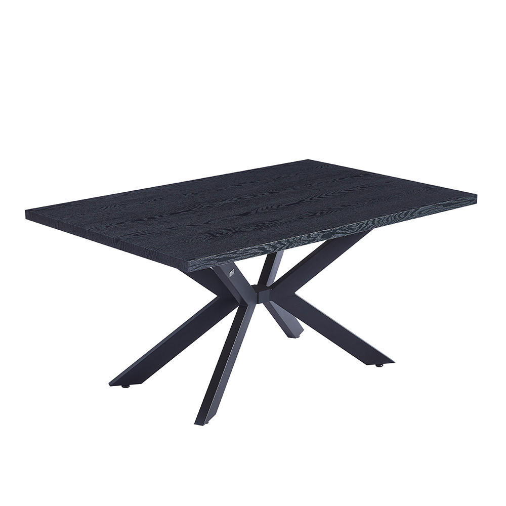ESSTISCH ECKIG AVENCIA - Dark Oak, 160 x 100 cm - Schwarz, Holz (160/100/76cm) - Home Deluxe