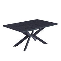 ESSTISCH ECKIG AVENCIA - Dark Oak, 160 x 100 cm - Schwarz, Holz (160/100/76cm) - Home Deluxe