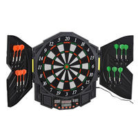 ELEKTRONISCHE Dartscheibe - Schwarz, Kunststoff (54.6/5.5/49cm) - HOMCOM