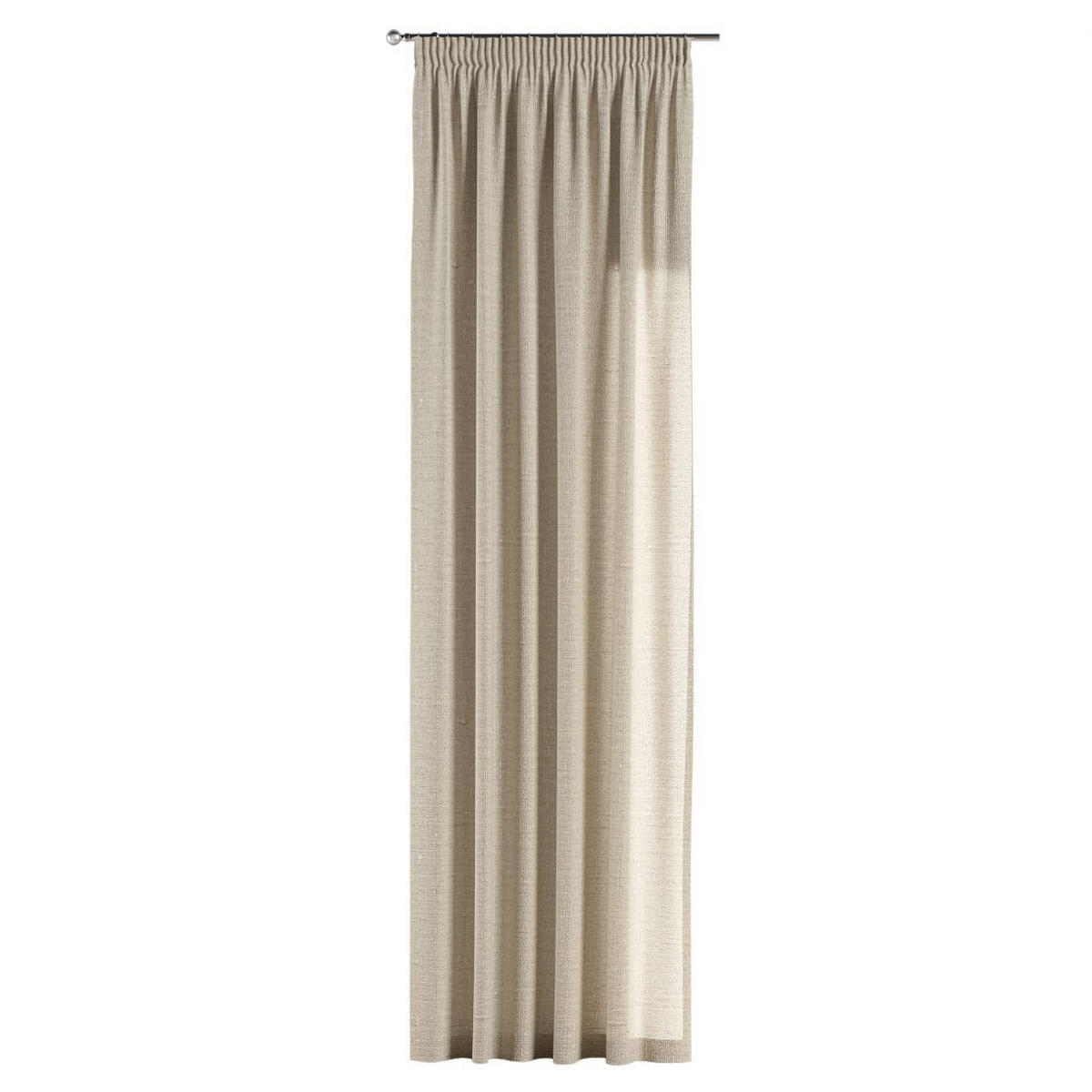 VORHANG Leinen natur, 130x100 cm - Beige, Textil (130/100cm) - Dekoria