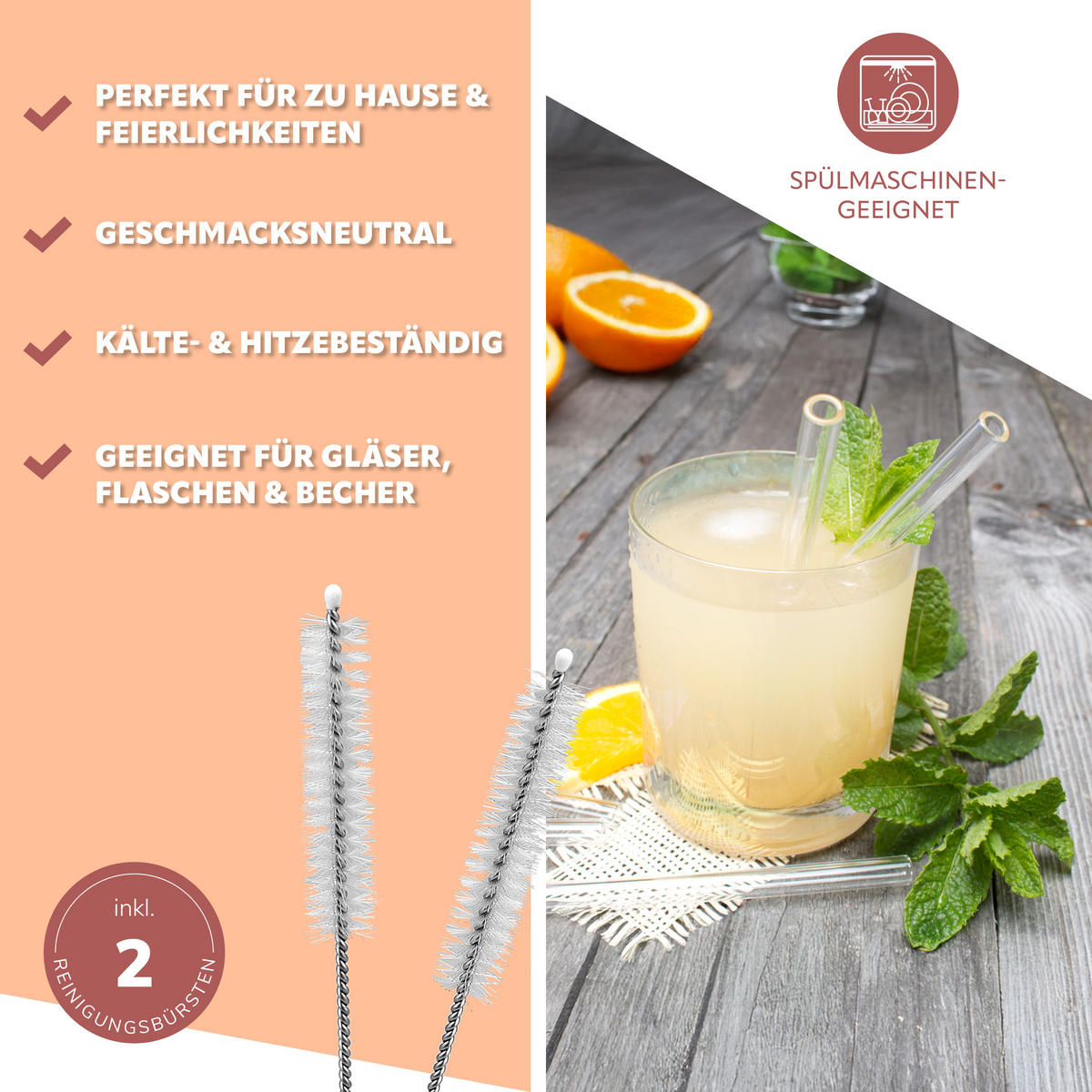 GLAS-TRINKHALME - Transparent, Glas (0.8/15cm) - bremermann