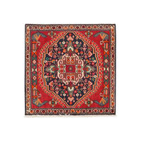 TEPPICH Gashgai Rot 63/63 cm Schurwolle - Rot, Textil (63/63cm) - Looma