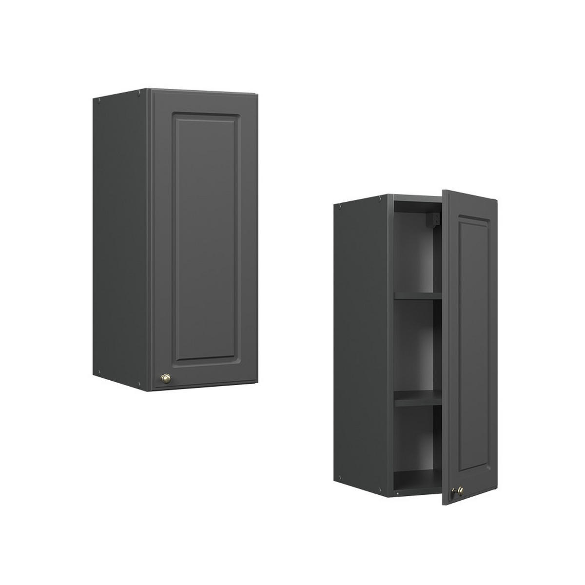 HÄNGESCHRANK Fame-Line Anthrazit-Gold Landhaus 30 cm - Anthrazit, Holzwerkstoff (30/72/34.1cm) - Vicco