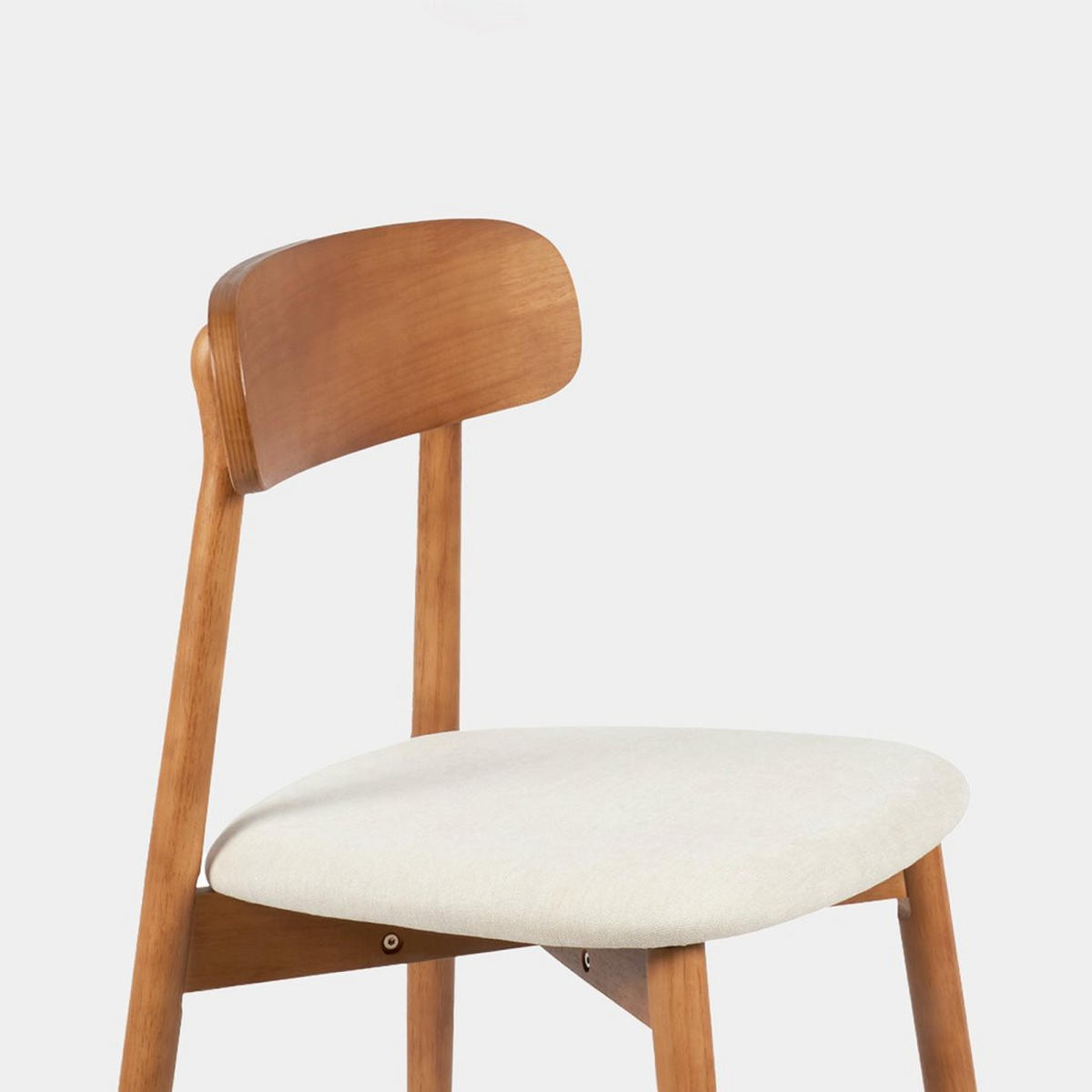 ESSZIMMERSTUHL Leyre Walnuss 46 cm x 83 cm - Walnussfarben, Textil (46/83/55cm) - Klast Home