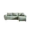 ECKSOFA MOLISA L Cosmic 16 Rechts mit Schlaffunktion - Hellgrün, Textil (245/145cm) - Bedante