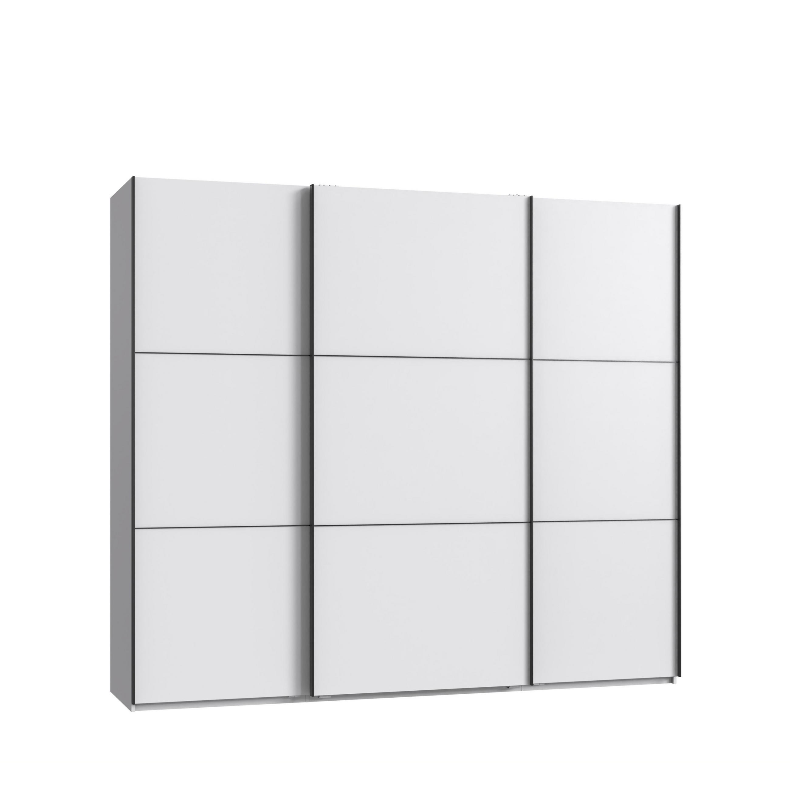 luma-home Schwebetürenschrank Weiß 250x216x65 cm