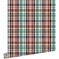 TAPETE Karomuster 53 cm x 10.05 m - Grün, Papier (53/1000cm) - ESTAhome