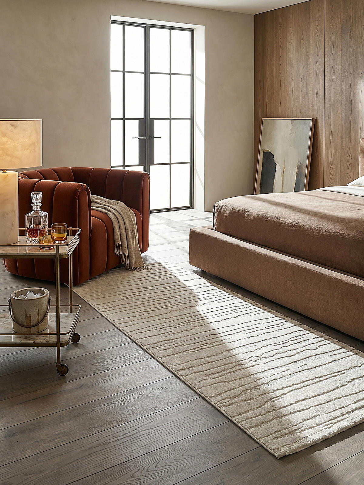 TEPPICHLÄUFER Abstrakt CETINA Polypropylen Creme 80 x 150 cm - Beige, Textil (80/150cm) - KADIMA DESIGN