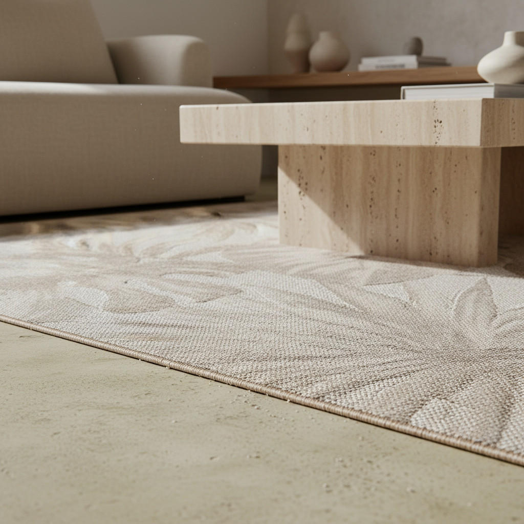 Thumbnail - Kadima Design Balkonteppich, Beige, Textil, Floral, Rechteckig, 200x290 cm, pflegeleicht, Teppiche & Böden, Teppiche, Ou...