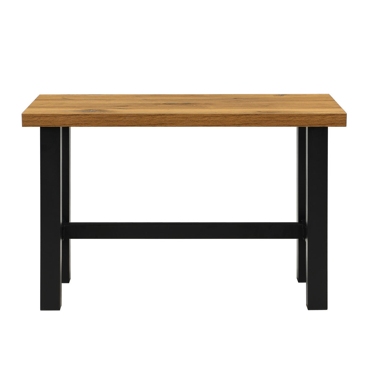 SCHREIBTISCH THOR 120/60/77 cm - Alteiche/Schwarz, Holzwerkstoff/Metall (60/120/77cm) - DUBI Möbel