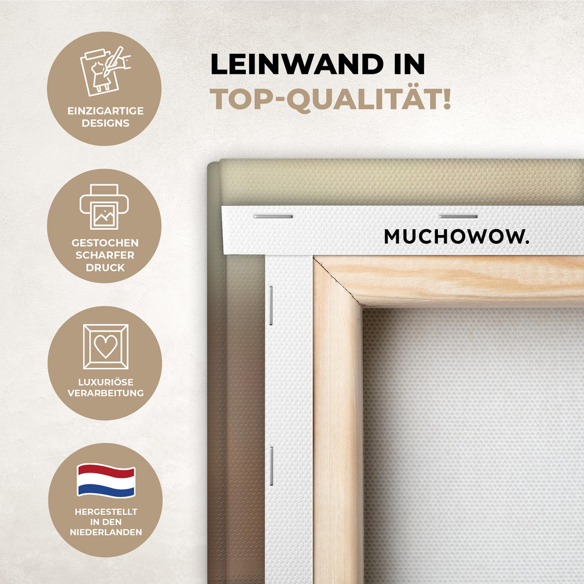 LEINWANDBILD Löwenzahn - Beige - Natur - Blume 30x40 cm - Hellbraun, Textil (30/40cm) - MuchoWow