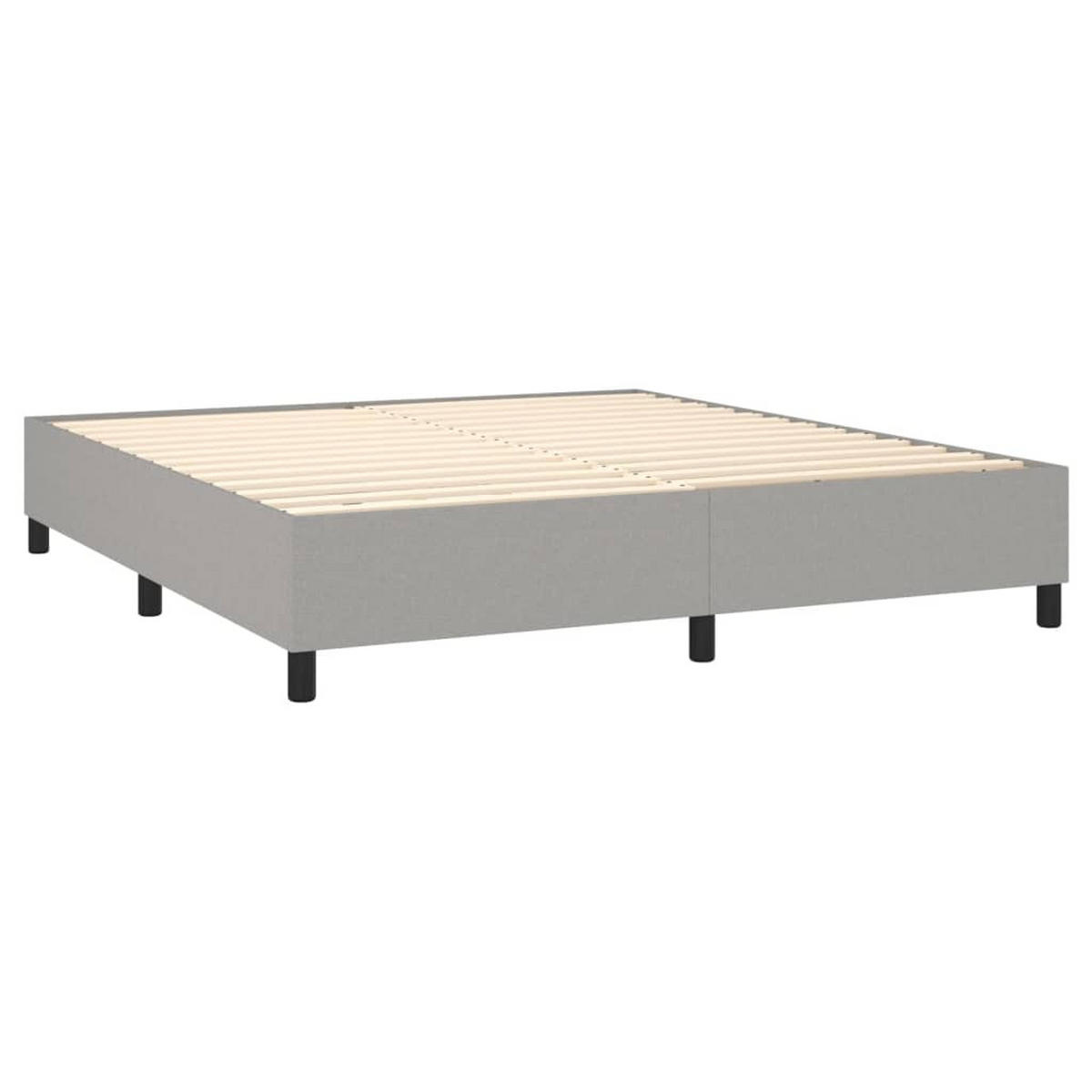 POLSTERBETT Rabanal 180/203 cm - Hellgrau, Holzwerkstoff (180/200cm) - Nettlife