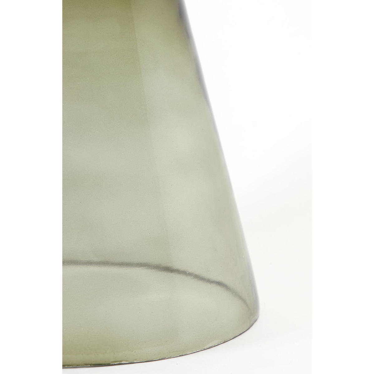 BEISTELLTISCH Dakwa Grün Ø37/44 cm - Dunkelgrün, Glas (37/37/44cm) - Light & Living