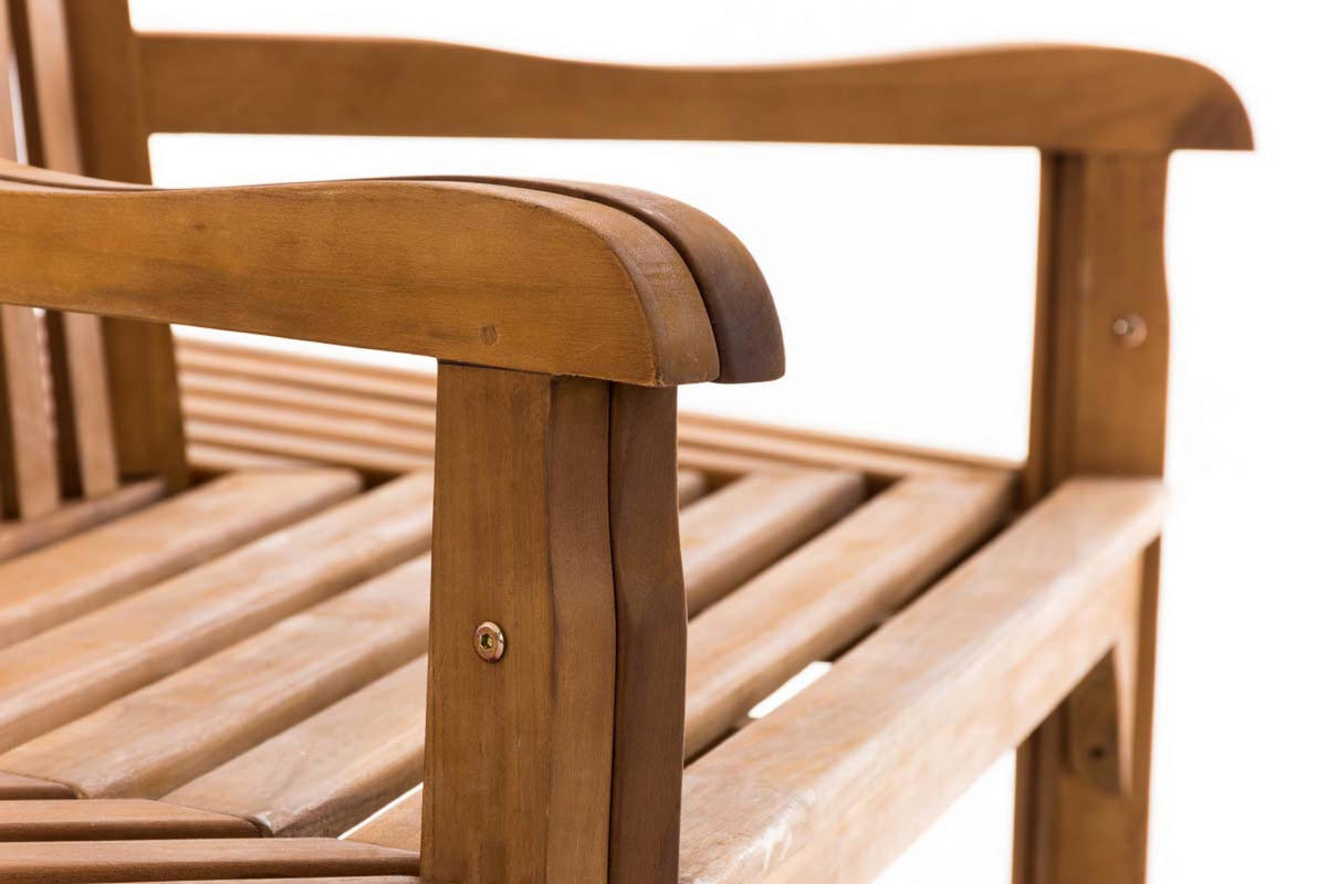 BAUMBANK Sonny mit Armlehnen 250 cm teak - Braun, Holz (250/93/250cm) - TPFGarden