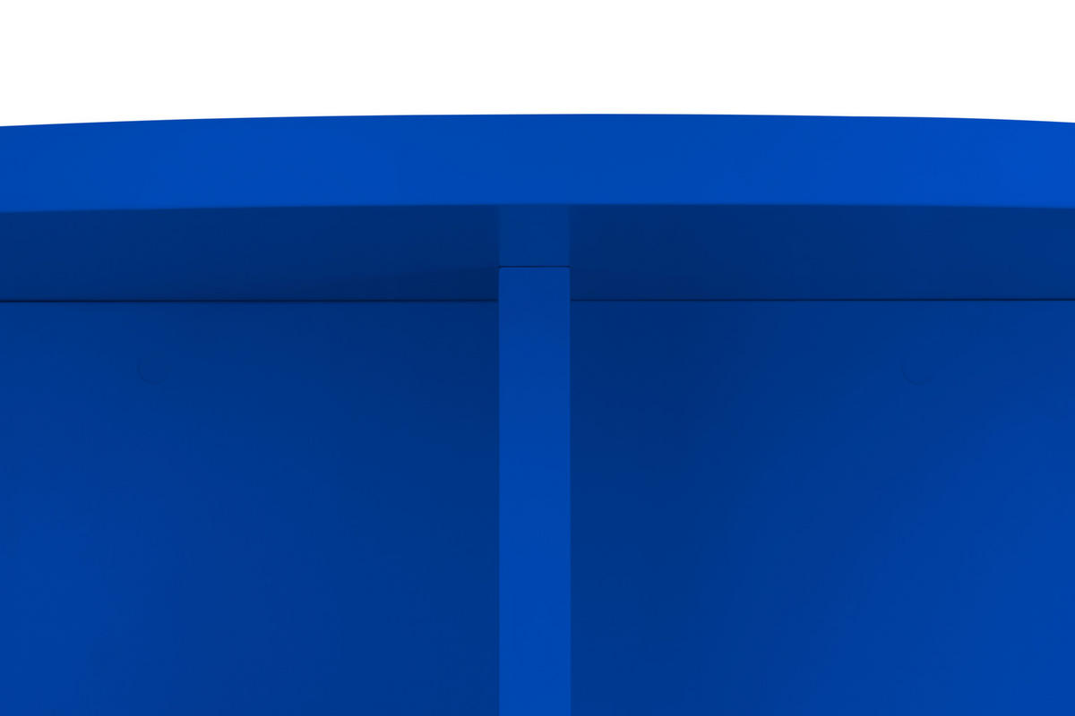 ESSTISCH Runder mit laminiertem 3 cm in Blau, 120 cm - Blau, Holzwerkstoff (120/120/75cm) - RNT By Really Nice Things
