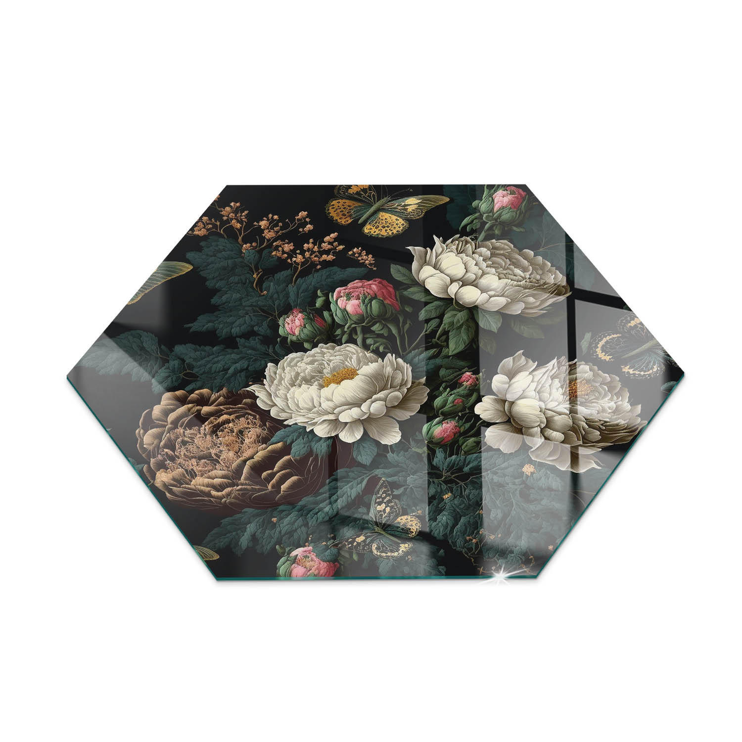 GLASPLATTE für Kamin h40 cm Grün - Grün, Glas (40/40/0.4cm) - ArtPrintCave