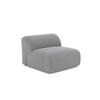 SESSEL Rastergewebe Hellgrau 75cm - Hellgrau/Grau, Textil (75/67/97cm) - Sia Home